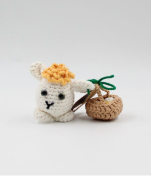 Crochet Lamb with Egg Basket