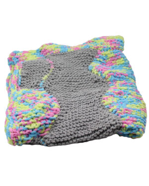 Acrylic Blend Honeycomb Garter Knit Baby Blanket