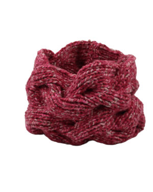 Acrylic Burgundy Twist Both Sides Now Cowl