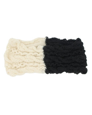 Cashmere Blend Cables and Lace Ear Warmer