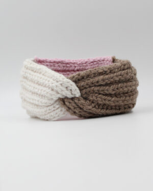 Alpaca Blend Sandstone English Rib Ear Warmer