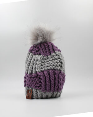 Acrylic Box Stitch Knit Hat for Kids
