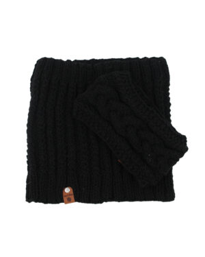 Acrylic Blend Cabled Cowl Set